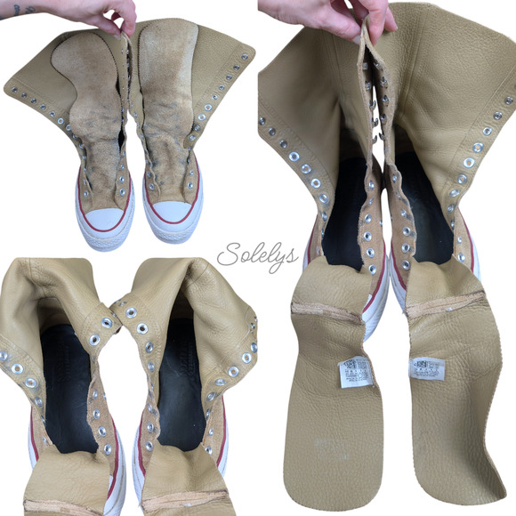 Converse x J.W. Anderson Chuck 70 XHI Suede Calf High Sneaker Boot Womens 8 - Picture 8 of 12